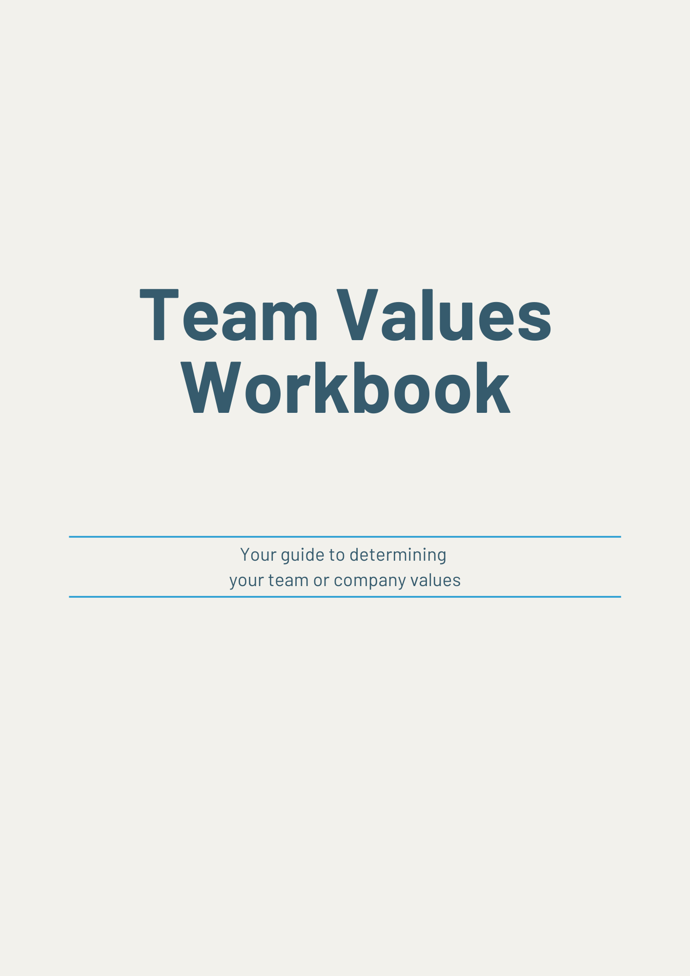 White Label Team or Company Values Toolkit (US English)