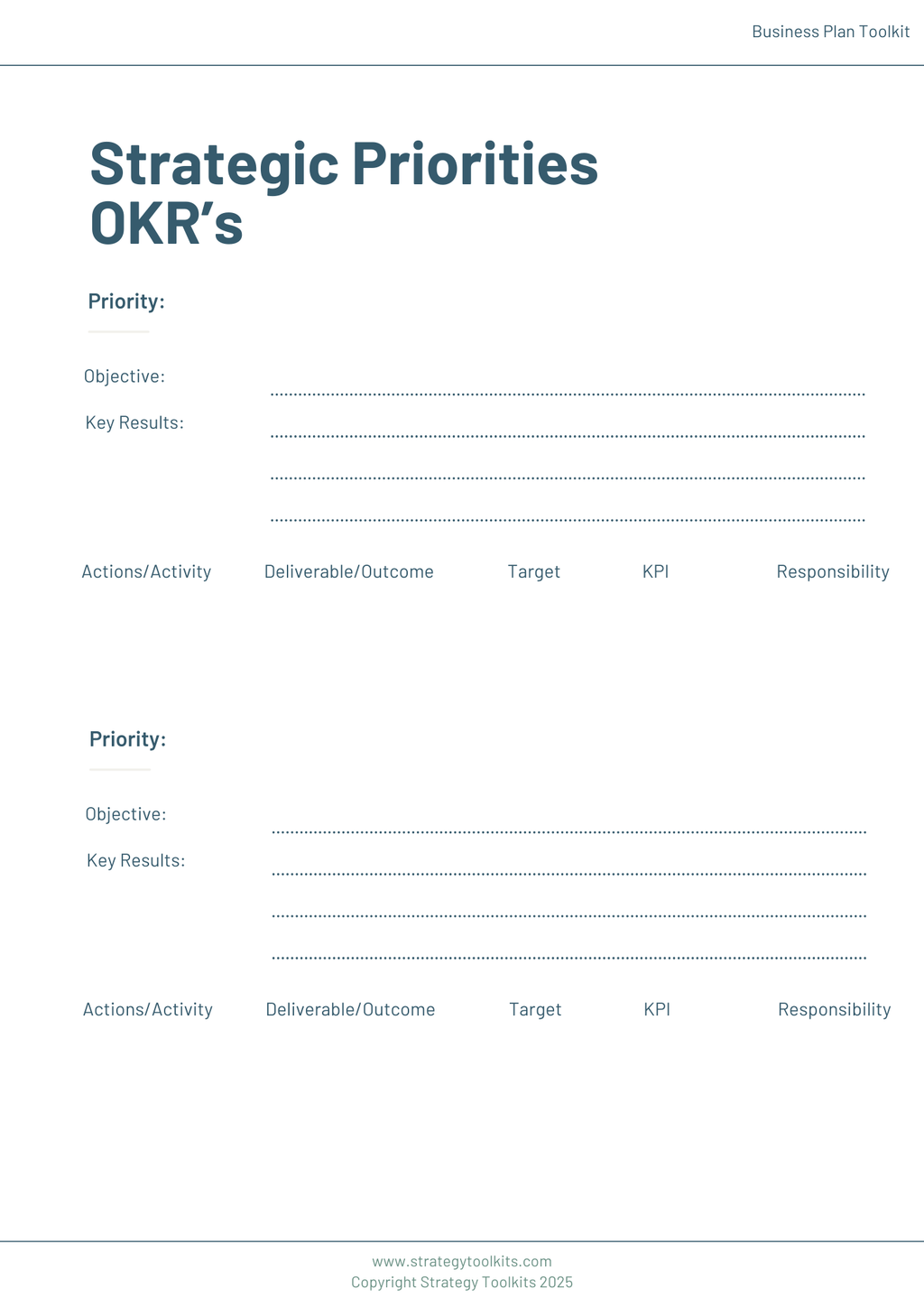 2026 Business Planning Kit