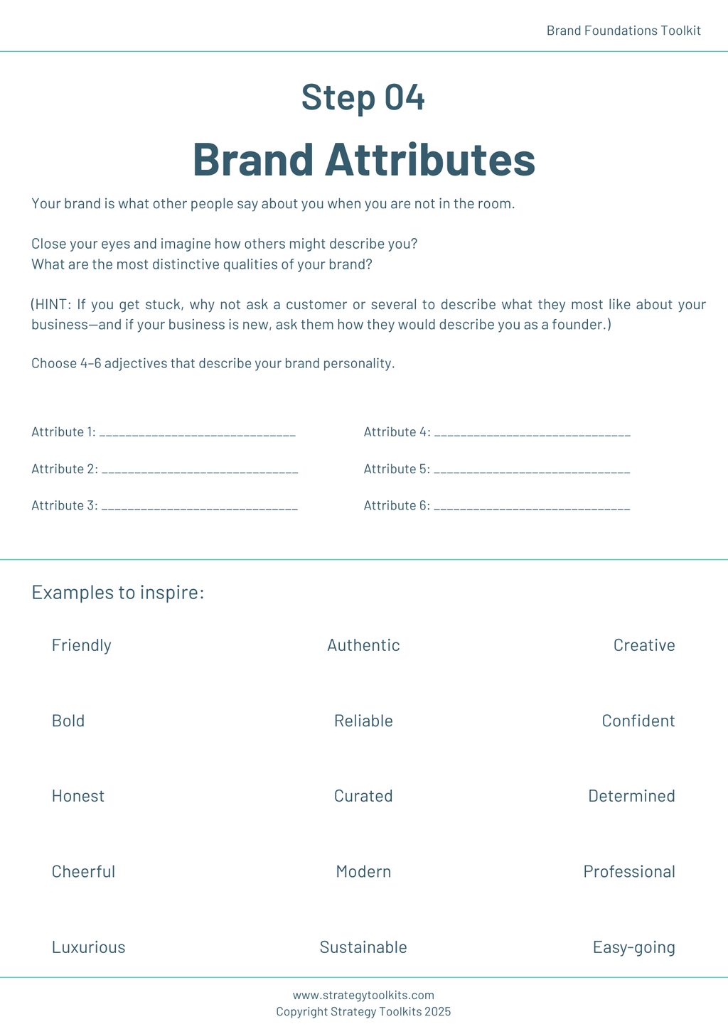 Startup Brand Foundations Toolkit